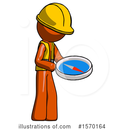 Royalty-Free (RF) Orange Design Mascot Clipart Illustration by Leo Blanchette - Stock Sample #1570164