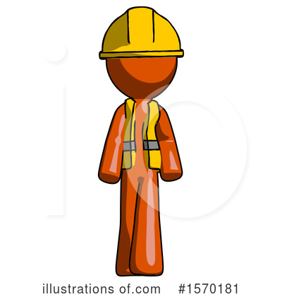 Royalty-Free (RF) Orange Design Mascot Clipart Illustration by Leo Blanchette - Stock Sample #1570181