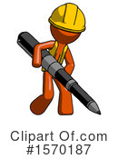 Orange Design Mascot Clipart #1570187 by Leo Blanchette