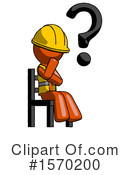 Orange Design Mascot Clipart #1570200 by Leo Blanchette