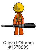 Orange Design Mascot Clipart #1570209 by Leo Blanchette