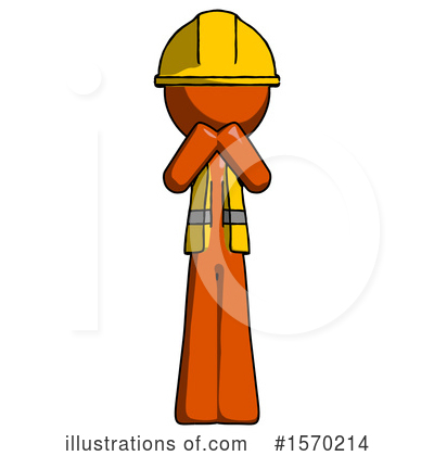 Royalty-Free (RF) Orange Design Mascot Clipart Illustration by Leo Blanchette - Stock Sample #1570214