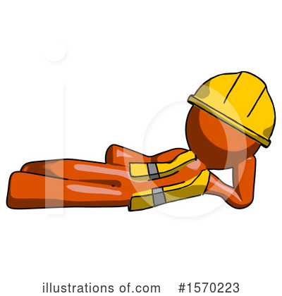 Royalty-Free (RF) Orange Design Mascot Clipart Illustration by Leo Blanchette - Stock Sample #1570223