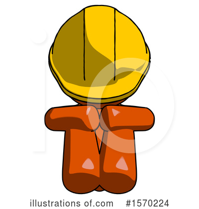 Royalty-Free (RF) Orange Design Mascot Clipart Illustration by Leo Blanchette - Stock Sample #1570224