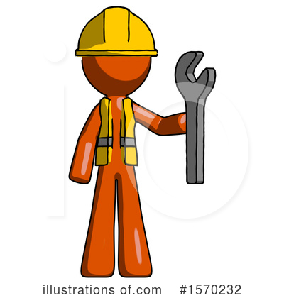 Royalty-Free (RF) Orange Design Mascot Clipart Illustration by Leo Blanchette - Stock Sample #1570232