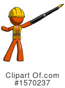 Orange Design Mascot Clipart #1570237 by Leo Blanchette