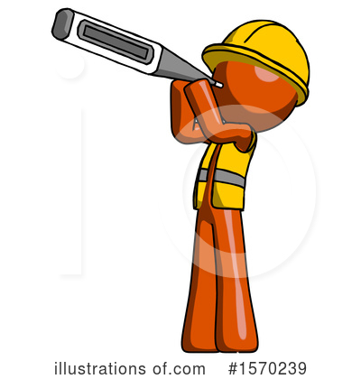Royalty-Free (RF) Orange Design Mascot Clipart Illustration by Leo Blanchette - Stock Sample #1570239