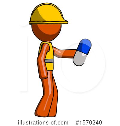 Royalty-Free (RF) Orange Design Mascot Clipart Illustration by Leo Blanchette - Stock Sample #1570240