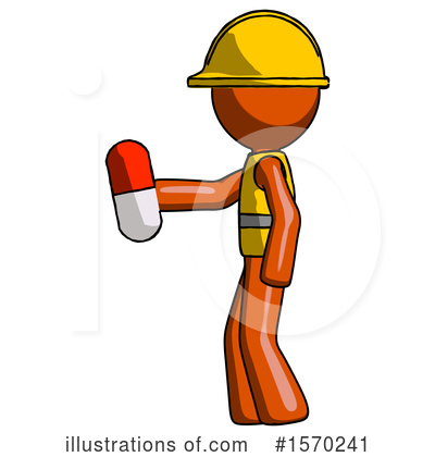 Royalty-Free (RF) Orange Design Mascot Clipart Illustration by Leo Blanchette - Stock Sample #1570241
