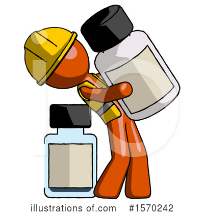 Royalty-Free (RF) Orange Design Mascot Clipart Illustration by Leo Blanchette - Stock Sample #1570242