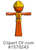 Orange Design Mascot Clipart #1570243 by Leo Blanchette