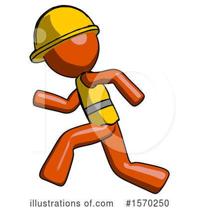 Royalty-Free (RF) Orange Design Mascot Clipart Illustration by Leo Blanchette - Stock Sample #1570250