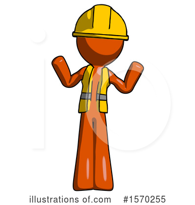 Royalty-Free (RF) Orange Design Mascot Clipart Illustration by Leo Blanchette - Stock Sample #1570255