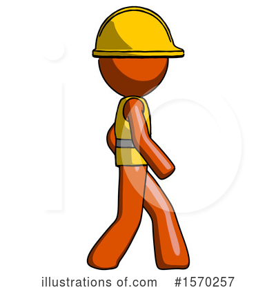 Royalty-Free (RF) Orange Design Mascot Clipart Illustration by Leo Blanchette - Stock Sample #1570257