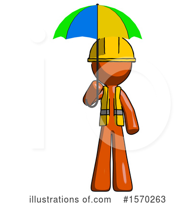 Royalty-Free (RF) Orange Design Mascot Clipart Illustration by Leo Blanchette - Stock Sample #1570263