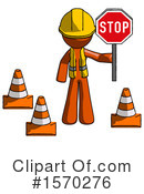 Orange Design Mascot Clipart #1570276 by Leo Blanchette