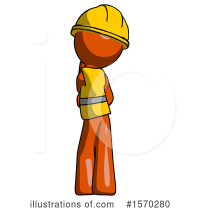 Royalty-Free (RF) Orange Design Mascot Clipart Illustration by Leo Blanchette - Stock Sample #1570280
