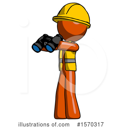 Royalty-Free (RF) Orange Design Mascot Clipart Illustration by Leo Blanchette - Stock Sample #1570317