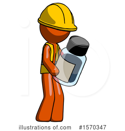 Royalty-Free (RF) Orange Design Mascot Clipart Illustration by Leo Blanchette - Stock Sample #1570347