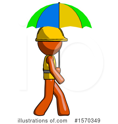 Royalty-Free (RF) Orange Design Mascot Clipart Illustration by Leo Blanchette - Stock Sample #1570349