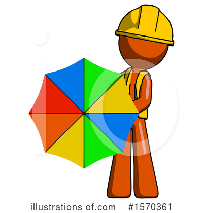 Royalty-Free (RF) Orange Design Mascot Clipart Illustration by Leo Blanchette - Stock Sample #1570361