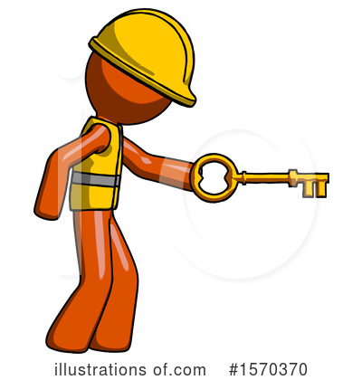 Royalty-Free (RF) Orange Design Mascot Clipart Illustration by Leo Blanchette - Stock Sample #1570370