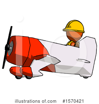 Royalty-Free (RF) Orange Design Mascot Clipart Illustration by Leo Blanchette - Stock Sample #1570421
