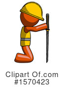 Orange Design Mascot Clipart #1570423 by Leo Blanchette