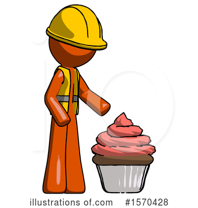 Royalty-Free (RF) Orange Design Mascot Clipart Illustration by Leo Blanchette - Stock Sample #1570428