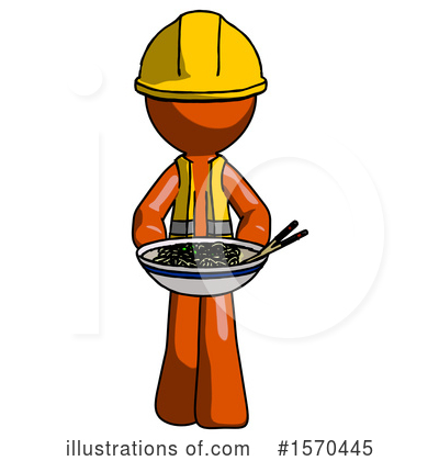 Royalty-Free (RF) Orange Design Mascot Clipart Illustration by Leo Blanchette - Stock Sample #1570445