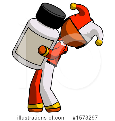 Royalty-Free (RF) Orange Design Mascot Clipart Illustration by Leo Blanchette - Stock Sample #1573297