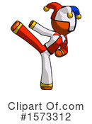 Orange Design Mascot Clipart #1573312 by Leo Blanchette