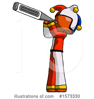 Royalty-Free (RF) Orange Design Mascot Clipart Illustration by Leo Blanchette - Stock Sample #1573330