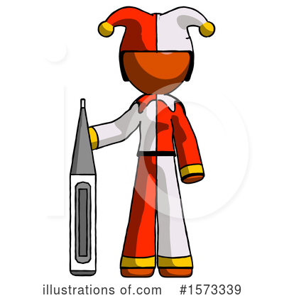 Royalty-Free (RF) Orange Design Mascot Clipart Illustration by Leo Blanchette - Stock Sample #1573339