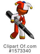 Orange Design Mascot Clipart #1573340 by Leo Blanchette