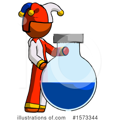 Royalty-Free (RF) Orange Design Mascot Clipart Illustration by Leo Blanchette - Stock Sample #1573344