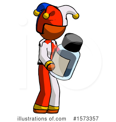 Royalty-Free (RF) Orange Design Mascot Clipart Illustration by Leo Blanchette - Stock Sample #1573357