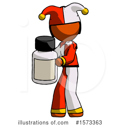 Royalty-Free (RF) Orange Design Mascot Clipart Illustration by Leo Blanchette - Stock Sample #1573363