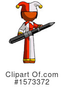 Orange Design Mascot Clipart #1573372 by Leo Blanchette