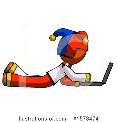 Royalty-Free (RF) Orange Design Mascot Clipart Illustration by Leo Blanchette - Stock Sample #1573474
