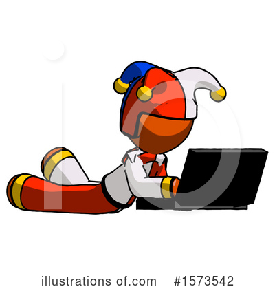 Royalty-Free (RF) Orange Design Mascot Clipart Illustration by Leo Blanchette - Stock Sample #1573542