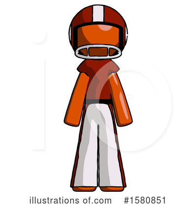 Football Player Clipart #1580851 by Leo Blanchette