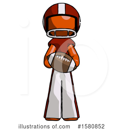 Football Player Clipart #1580852 by Leo Blanchette