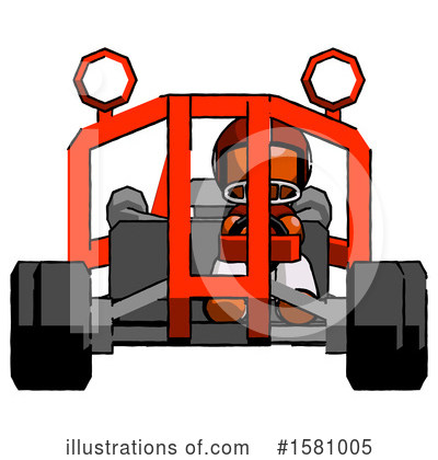Royalty-Free (RF) Orange Design Mascot Clipart Illustration by Leo Blanchette - Stock Sample #1581005