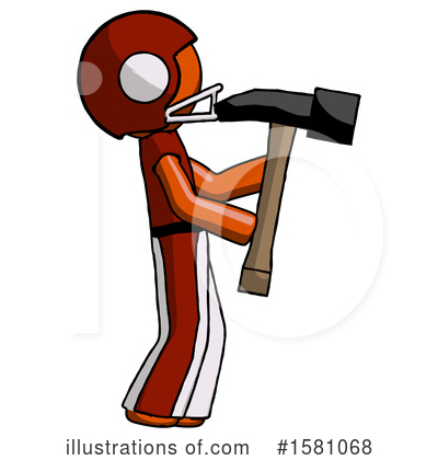 Royalty-Free (RF) Orange Design Mascot Clipart Illustration by Leo Blanchette - Stock Sample #1581068