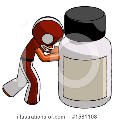 Royalty-Free (RF) Orange Design Mascot Clipart Illustration by Leo Blanchette - Stock Sample #1581108