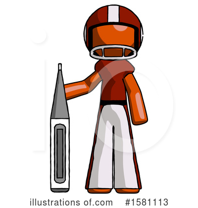 Royalty-Free (RF) Orange Design Mascot Clipart Illustration by Leo Blanchette - Stock Sample #1581113