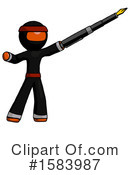 Orange Design Mascot Clipart #1583987 by Leo Blanchette