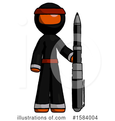 Royalty-Free (RF) Orange Design Mascot Clipart Illustration by Leo Blanchette - Stock Sample #1584004