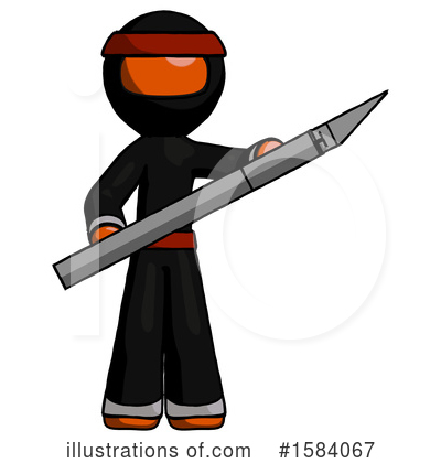 Royalty-Free (RF) Orange Design Mascot Clipart Illustration by Leo Blanchette - Stock Sample #1584067